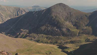 Beautiful view over the valley (Catalan Pyrenees Mountains, view from the Pic de l'Infern