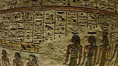 ancient color egypt images on wall