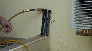 Termite insect underground pesticide pump pressure injection in to ground professional kill 4k