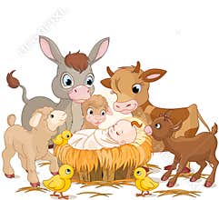 Holy child with animals