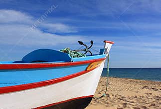 Portugal, Algarve, fishing boat