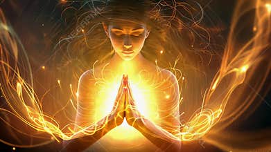 yoga healing meditation healing therapy for stress release , infertility