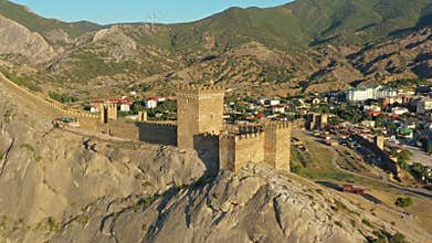 Ancient Genoese fortress in Sudak Crimea