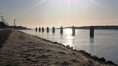 Cape cod canal sunrise
