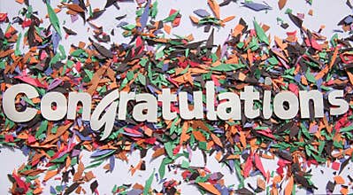 Congratulations sign