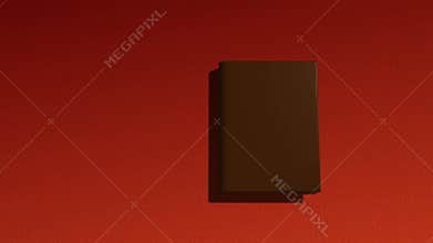 Animated opening blank book