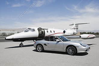 Convertible And Private Jet