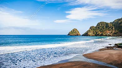 Landscapes at Azores islands, hiking at Santa Maria, Portugal, travel in Europe