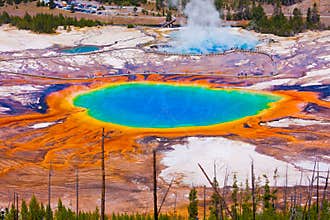 Grand Prismatic Spring in Yellowstone National Park