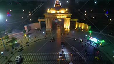 Beautiful aerial view city of Lucknow Beautiful Road, Park, 1090 lucknow Chowk, DR BHEEMRAO AMBEDKAR SAMAJIK PARIVARTAN STHAL DWAR