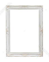 Vintage white photo frame