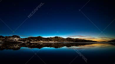 Starlit sky.