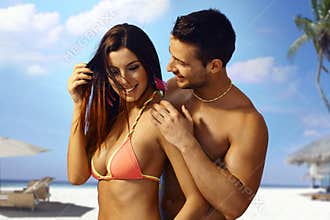 couple on the beach