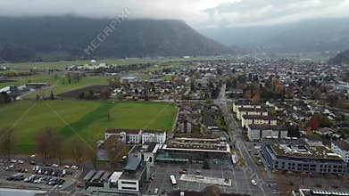 Areal footage for industrial area at Interlaken, Switzerland