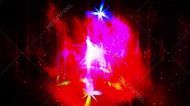 Floodlight streak and dust