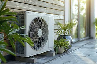 Air Source Heat Pump in Urban Residence