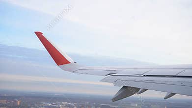 Airplane Airbus A321 taking off