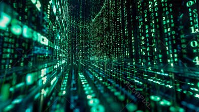 A fortress of binary codes and encryption algorithms defending your digital wallet against cyber attacks
