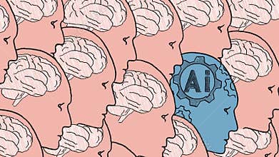 Artificial intelligence concept.