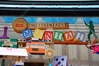 Toy Story Mania Sign