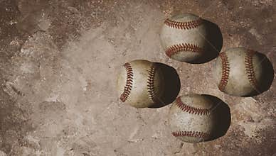 Baseball grunge vintage texture background with copy space
