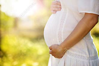 Pregnant belly