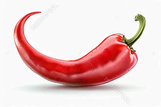 Paprika isolated on white background