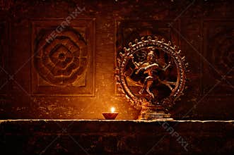 Statuette of the god Shiva dancing. India, Udaipur