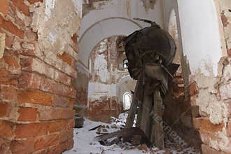 Dome lies in destroyed church