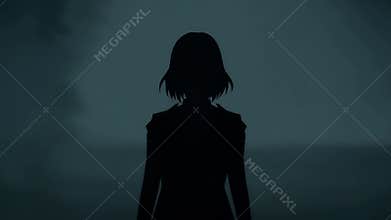 A gradual fade to black symbolizing the end of a chapter in a characters life.