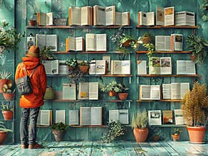 Graphs, puzzles, diagrams. Contemporary art collage made of shots of people, hands working hardly isolated over white