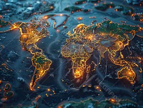 Logistics and transportation of Container Cargo ship and Cargo plane with working crane bridge in shipyard, logistic