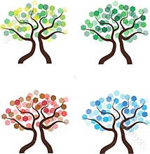 Four seasons trees