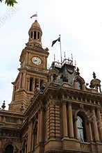 old hall (town hall) in sydney - australia