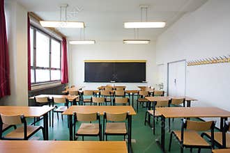 Empty classroom