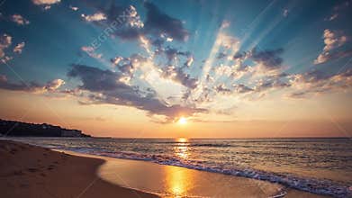 Beautiful cloudscape over the sea