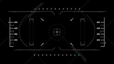 Hud futuristic interface display digital target