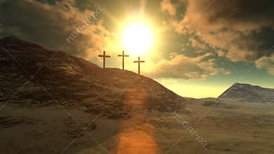 Crosses on Calvary Hill