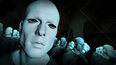 Android People Watching Video Screen