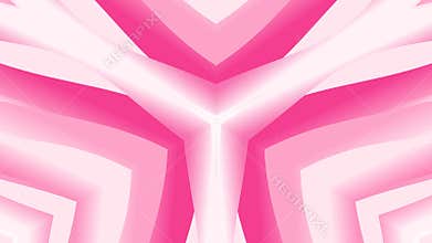 Abstract Pink and White Gradient Geometric Pattern Background with Soft Lighting And Depth Illusion for Modern Design and