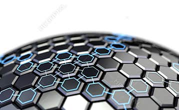 Abstract Polygonal Sphere Background