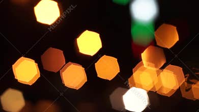 Orange Bokeh Lights (Loopable) 1080i