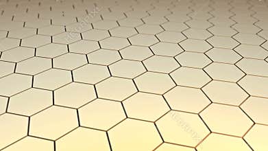 Moving stage of honeycomb surface