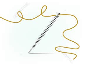 Clip-art of needle and thread
