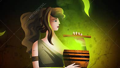 pandora opening jar box releasing misfortune and spirits