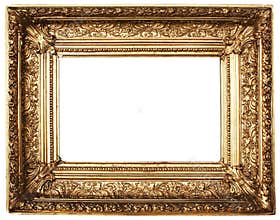 Ornamented Picture Frame Gold (Path Included)
