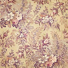 Vintage french floral shabby chic wallaper
