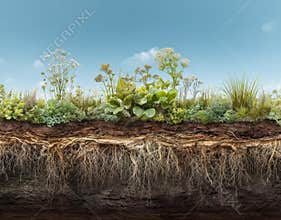 The mycelium network&#x27;s vastness allows it to augment plant access to water by elongating root systems and