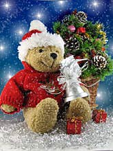 Christmas teddy bear