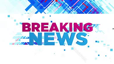 BREAKING News Transition Alpha channel